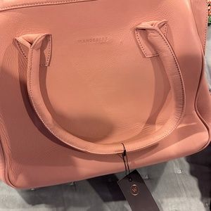 Wanders Travel Co Monte Carlo Handbag in Blush Leather